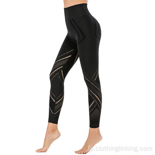 JACQUARD YOGA PANTS SEAMLESS LEGGINGS SPORT DAMES